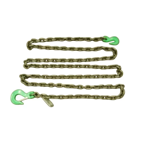 JYD Industries 18′ Chain, 3/8″ Grade 100 SGG with Grab Hooks