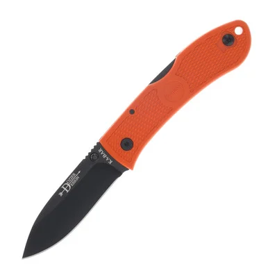 KA-BAR Dozier Hunter Blaze Orange Folding Knife 3in Drop Point Blade KA4062BO