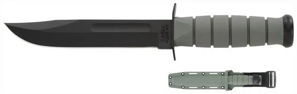 KA-BAR FIGHTING/UTILITY KNIFE 7" W/PLASTIC SHEATH F-GREEN
