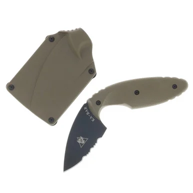 KA-BAR TDI Law Enforcement Fixed Blade Knife (Black Blade | Coyote Brown) KA1477CB