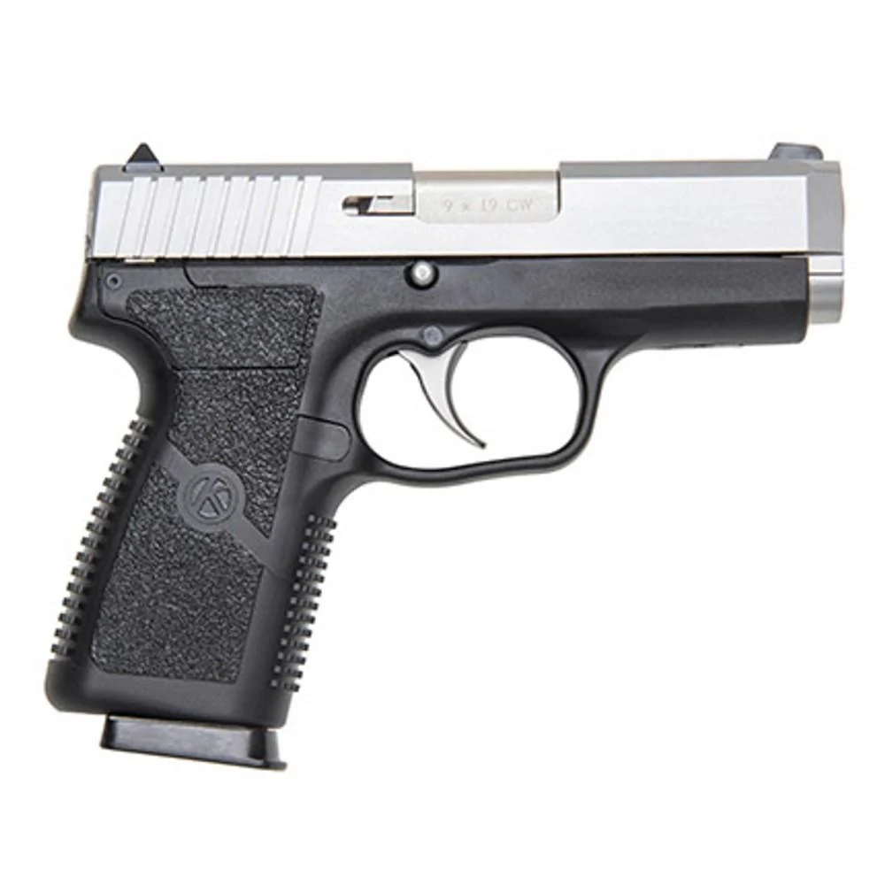Kahr Arms CW9 Handgun 9mm Luger 7rd Magazine 3.5″ Barrel Black with Silver Slide Night Sights