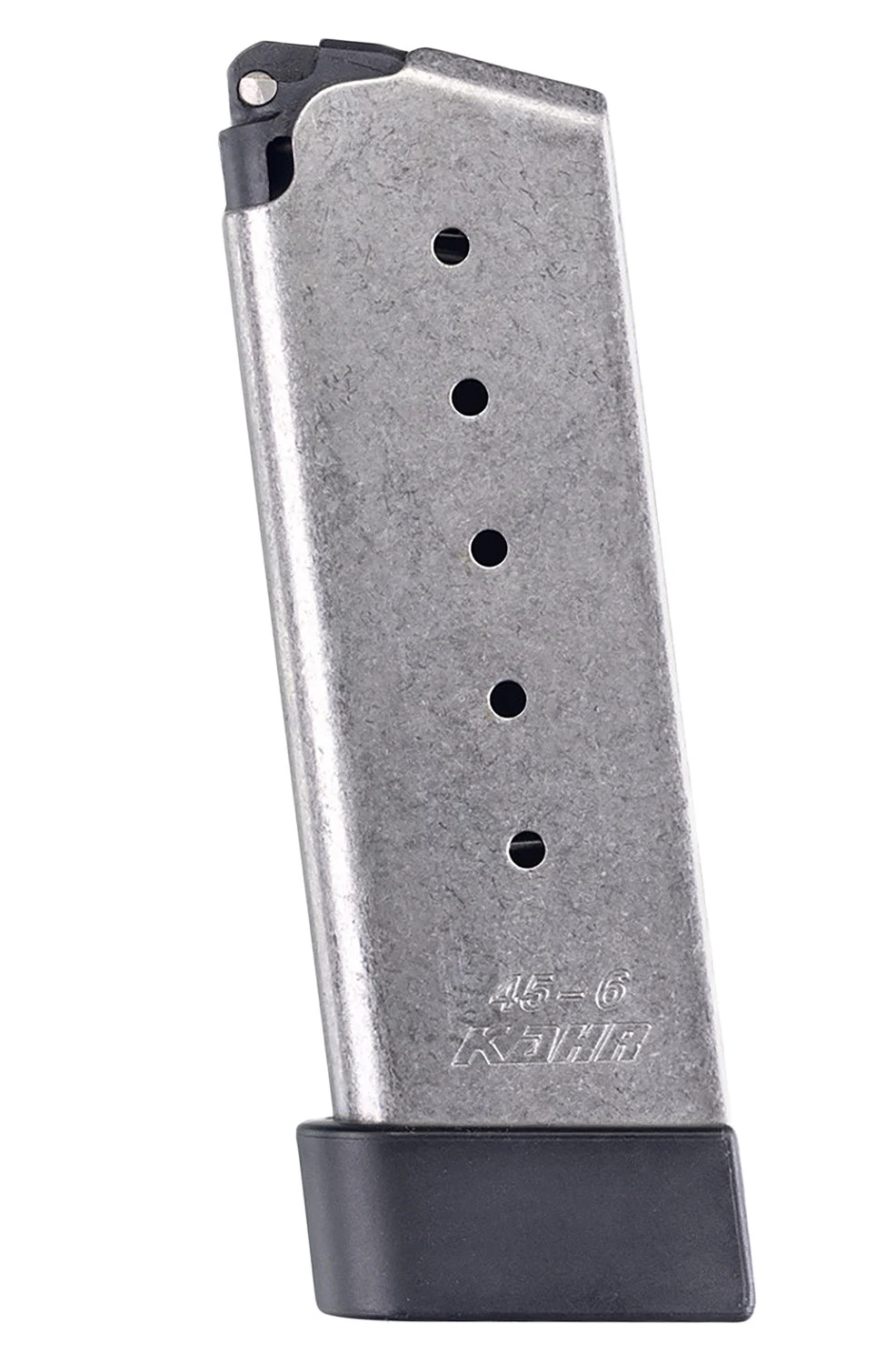 Kahr Arms K625G OEM Stainless 6rd .45 ACP Magazine with Grip Extension for CM/PM