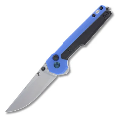 Kansept Knives EDC Tac Folding Knife Blue G10-Titanium 3.1in Drop Point K2009A6