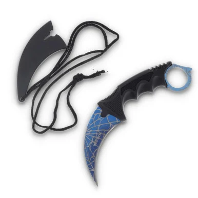 Karambit Neck Knife Blue Web NTYC9115BW