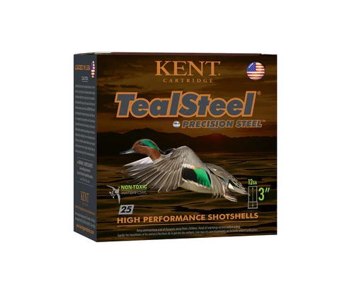 Kent Cartridge TealSteel 12 Ga, 3", 1 1/4 oz, 5 Shot, 25rd Box