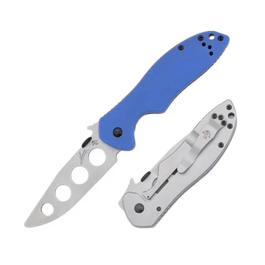 Kershaw Emerson E-Train Folding Knife 3.2in Stonewash Unsharpened Blade