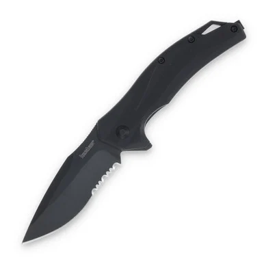 Kershaw Lateral Assisted Folding Knife Black 3.1in PS Drop Point Blade KS1645BLKST