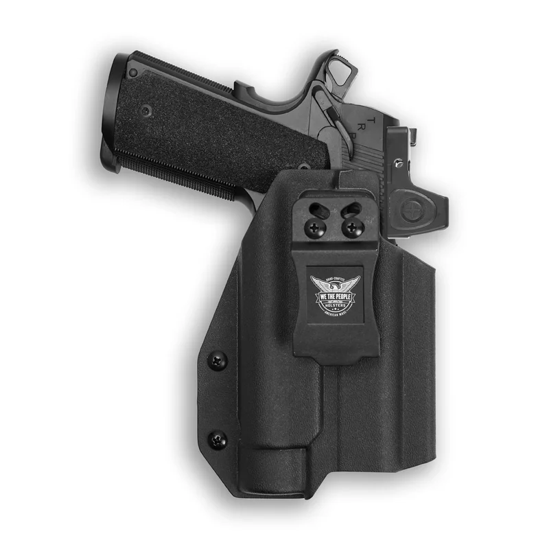 Kimber 1911 4″ 45ACP with Streamlight TLR-1/1S/HL Light Red Dot Optic Cut IWB Holster