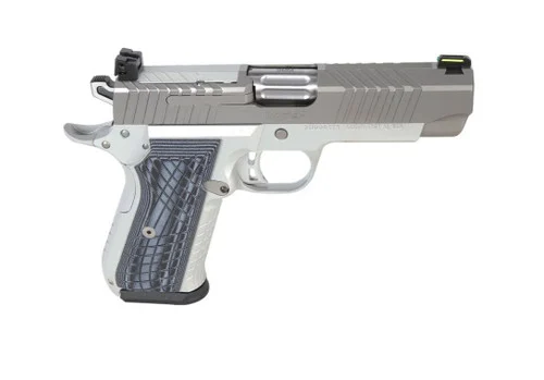 Kimber KDS9c 9mm, 4" Barrel, Silver, G10 Grips, Night Sights, 10rd