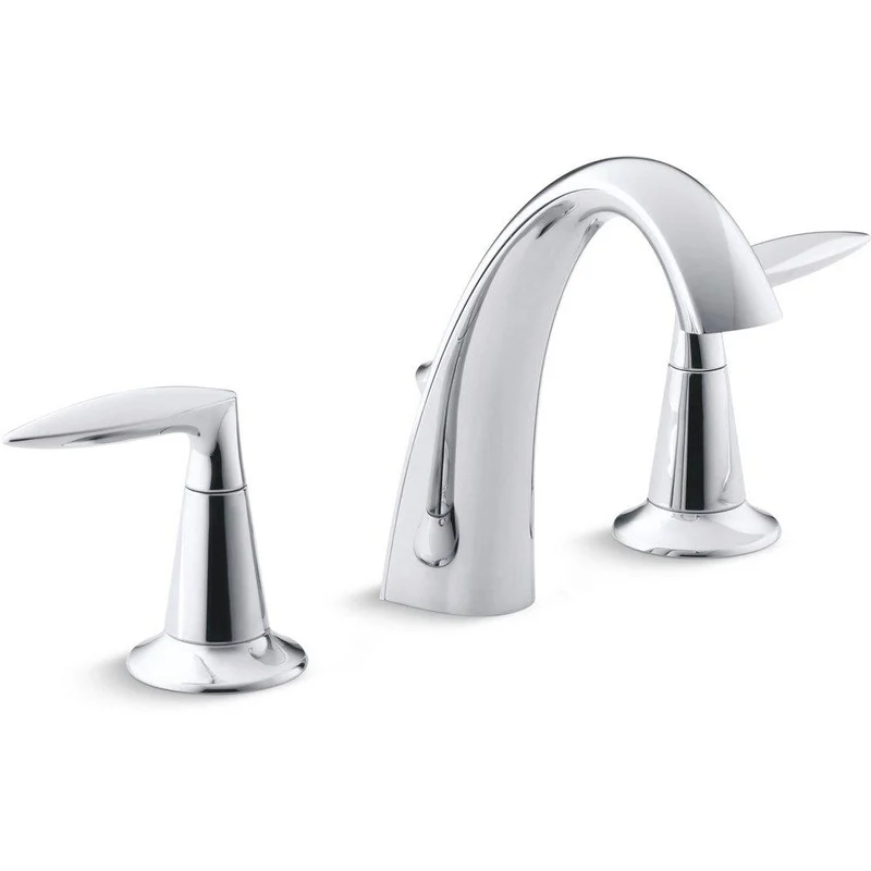 KOHLER Alteo Two Handle Widespread Bathroom Sink Faucet in Polished Chrome | Ferguson