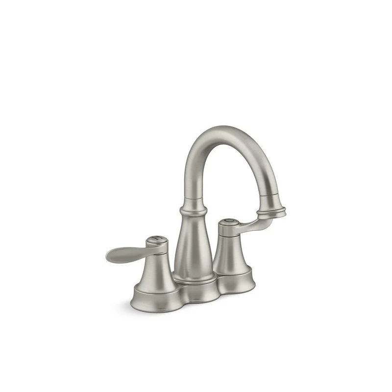 KOHLER Bellera Two Handle Centerset Bathroom Sink Faucet in Vibrant Brushed Nickel | Ferguson