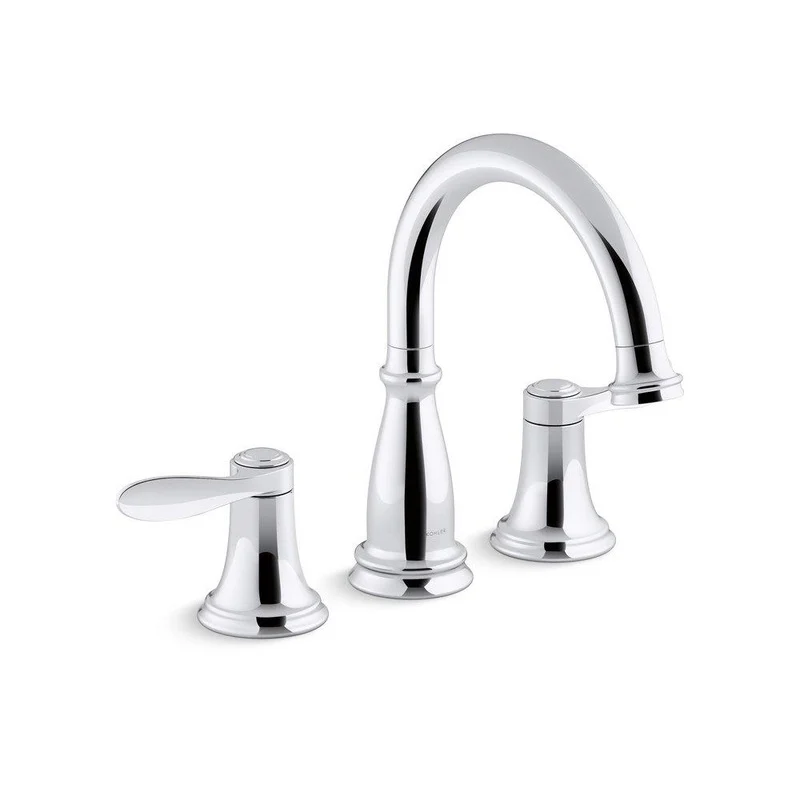 KOHLER Bellera Two Handle Roman Tub Faucet in Polished Chrome (Trim Only) | Ferguson