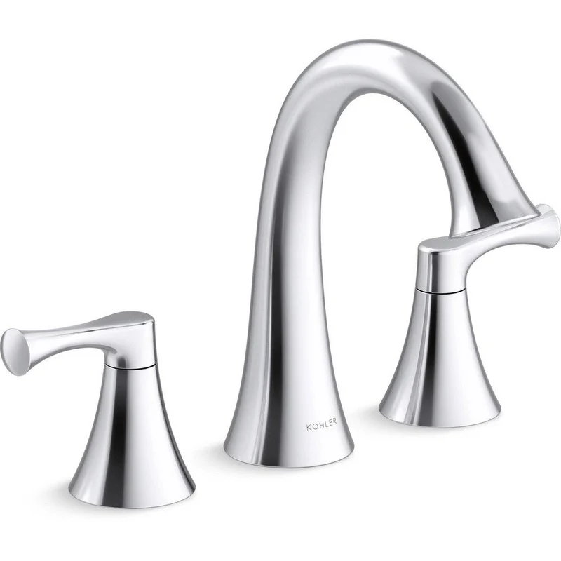 KOHLER Buckley Two Handle Roman Tub Faucet in Polished Chrome (Trim Only) | Ferguson