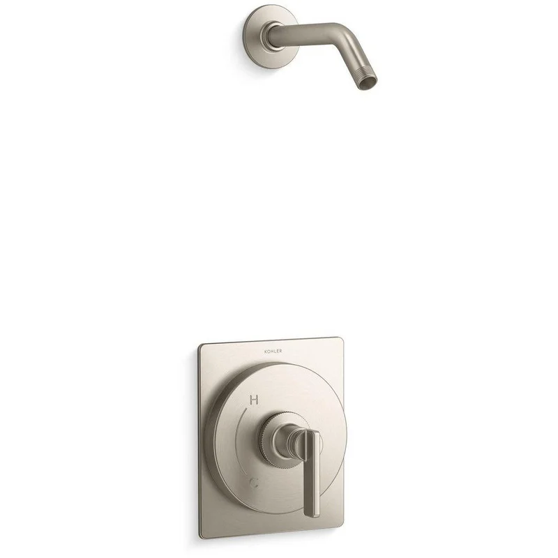 KOHLER Castia by Studio McGee Single Handle Shower Faucet in Vibrant Brushed Nickel (Showerhead Not Included,Trim Only) | Ferguson