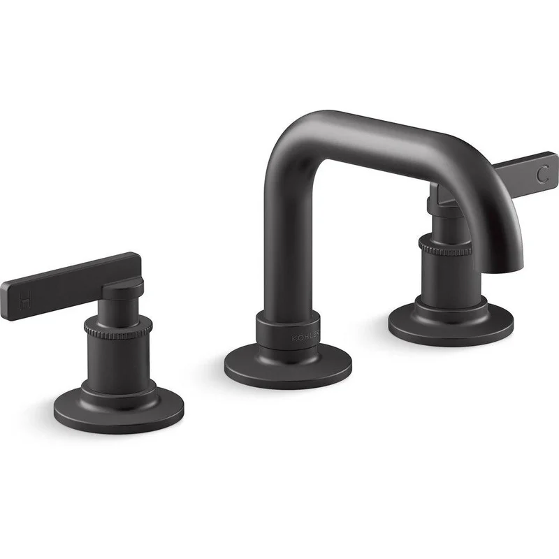 KOHLER Castia by Studio McGee Two Handle Widespread Bathroom Sink Faucet in Matte Black | Ferguson