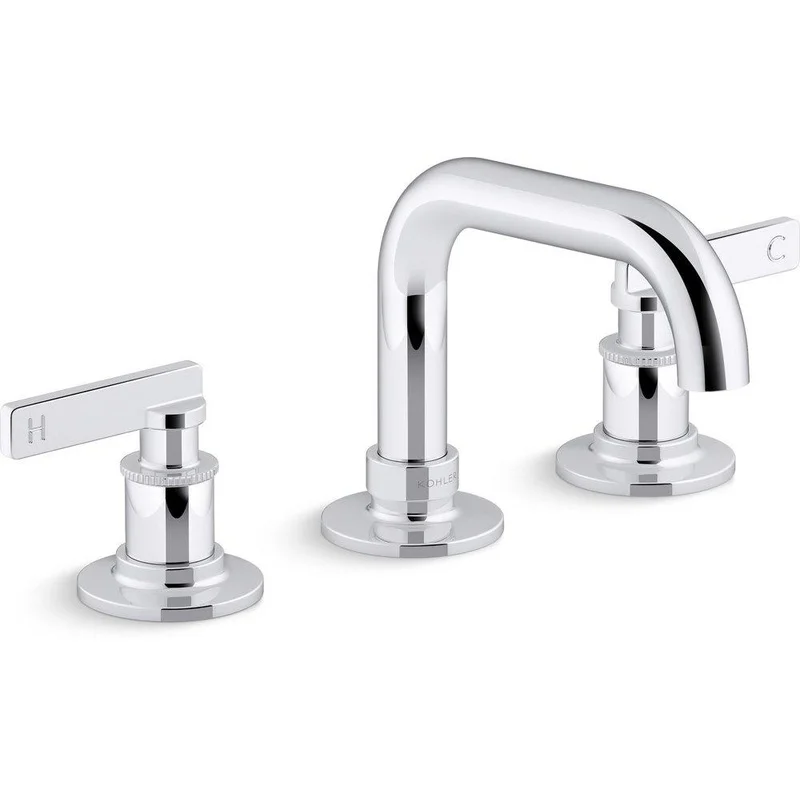 KOHLER Castia by Studio McGee Two Handle Widespread Bathroom Sink Faucet in Polished Chrome | Ferguson