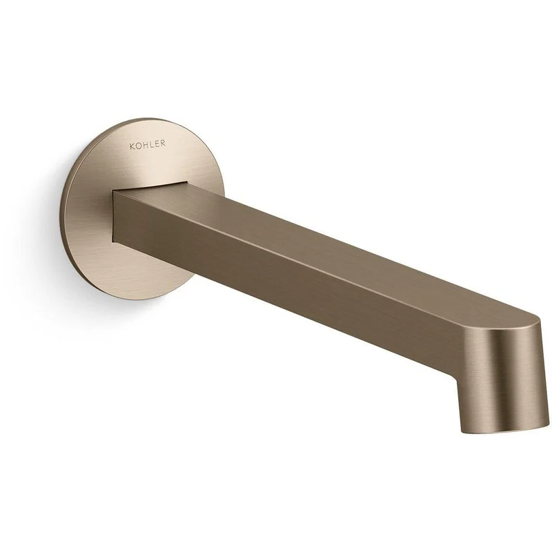 KOHLER Components Wall Mount Bathroom Sink Faucet in Vibrant Brushed Bronze (Handles Sold Separately) | Ferguson