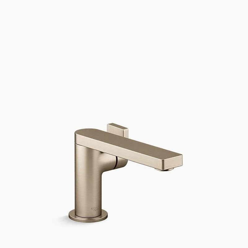 KOHLER Composed Single Handle Monoblock Bathroom Sink Faucet in Vibrant Brushed Bronze | Ferguson