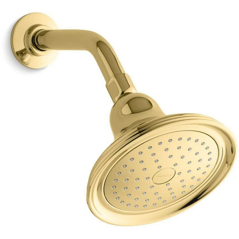 KOHLER Devonshire Single Function Showerhead in Vibrant Polished Brass | Ferguson