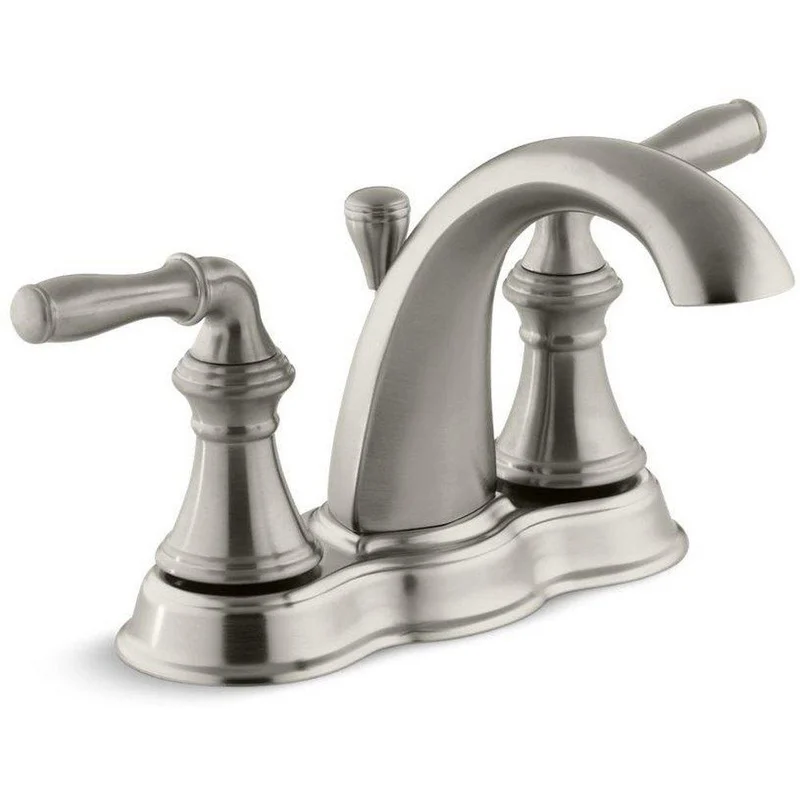 KOHLER Devonshire Two Handle Centerset Bathroom Sink Faucet in Vibrant Brushed Nickel | Ferguson