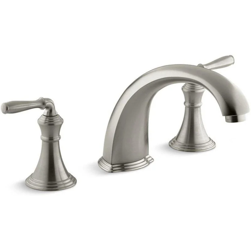 KOHLER Devonshire Two Handle Roman Tub Faucet in Vibrant Brushed Nickel (Trim Only) | Ferguson