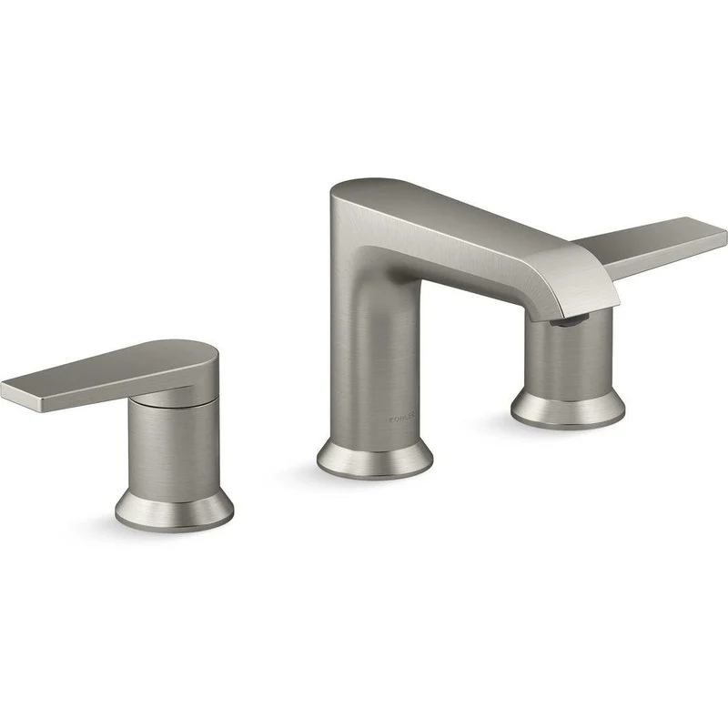 KOHLER Hint Two Handle Widespread Bathroom Sink Faucet in Vibrant Brushed Nickel | Ferguson