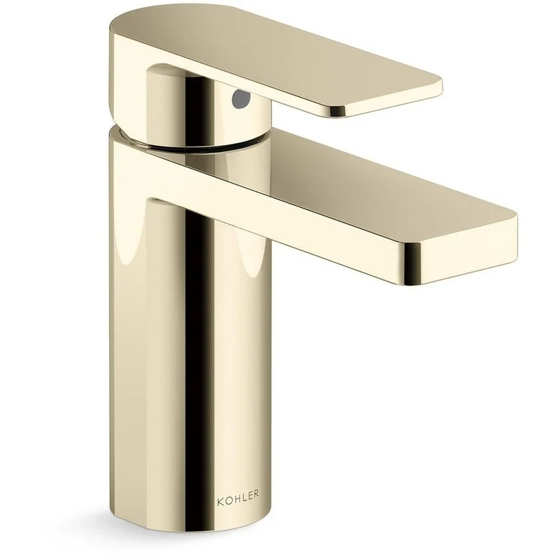 KOHLER Parallel Single Handle Monoblock Bathroom Sink Faucet in Vibrant French Gold | Ferguson