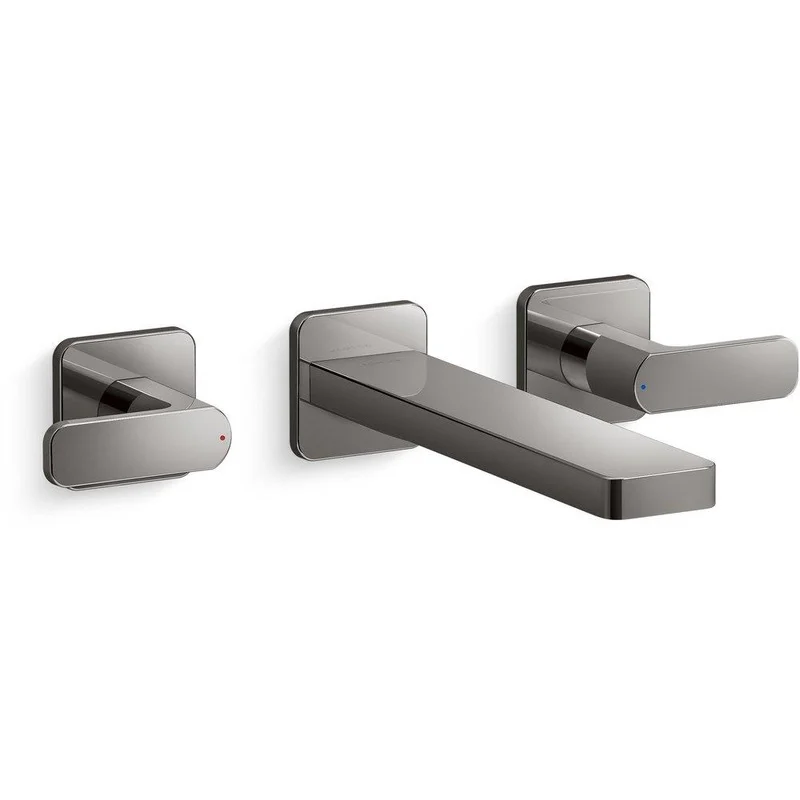 KOHLER Parallel Two Handle Wall Mount Tub Filler in Vibrant Titanium | Ferguson