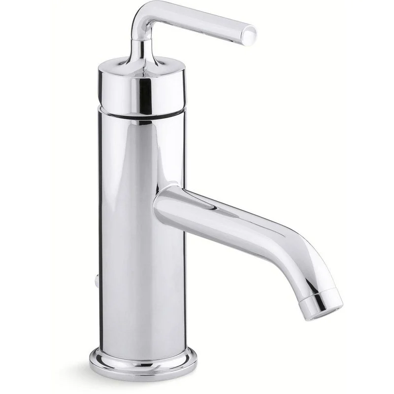 KOHLER Purist Single Handle Monoblock Bathroom Sink Faucet in Polished Chrome | Ferguson