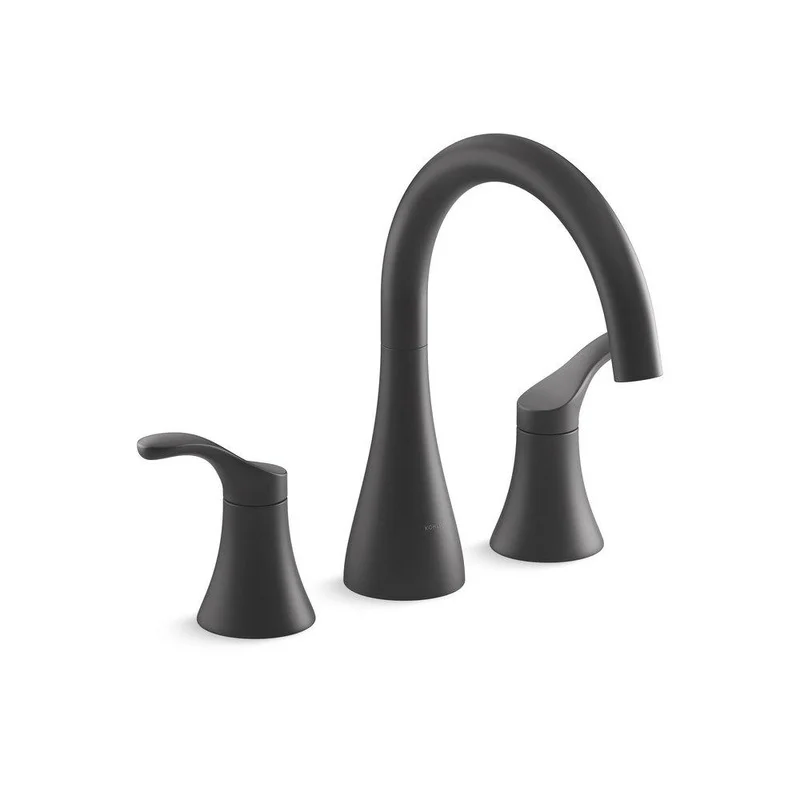 KOHLER Simplice Two Handle Roman Tub Faucet in Matte Black (Trim Only) | Ferguson