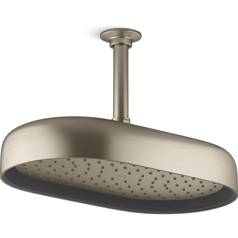KOHLER Statement Single Function Showerhead in Vibrant Brushed Bronze | Ferguson
