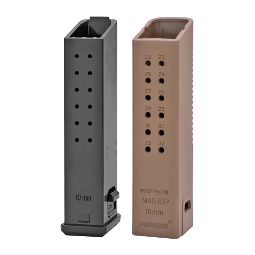 Kriss Magazine Extension 10mm, Flat Dark Earth, For Vector, 3 Pack, Adds 18rd