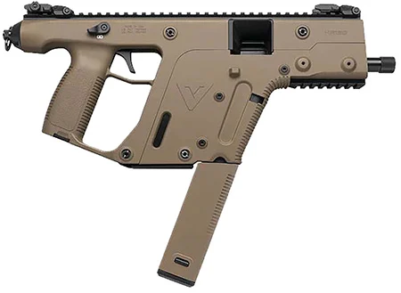 Kriss USA KV90PFD20 Vector SDP G2 9mm Luger 40+1 5.50″ Black Nitride Threaded Barrel, Flat Dark Earth Picatinny Rail Top & Bottom, QD Sling Swivel