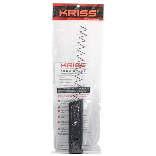 Kriss USA KVAMX2K90BL00 Mag-Ex2 Kit 9mm Luger Glock G17 40rd Black Extended