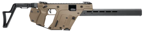 Kriss VECTOR CRB Gen III 45ACP, 16" Threaded Barrel, .578X28, Matte , Flat Dark Earth, Low-Profile Flip-Ups, Fixed Stock, 10rd, California Compliant