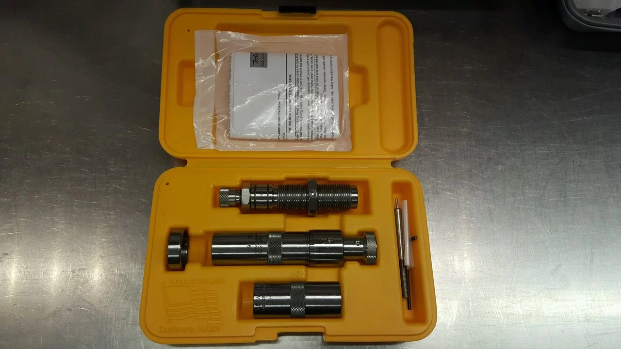 L. E. Wilson SS Micrometer Top Seater, FL Sizer, & Case Gage Set – 6.5MM Creedmoor