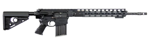 LaRue LT10 6.5 Creedmoor 20rd,20" Black Spiral Fluted Threaded Barrel, Black Aluminum Receiver Picatinny Rail, M-Lok Handguard, LaRue R.A.T Black Polymer Stock, A-PEG Grip