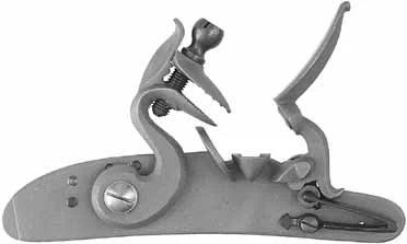 Late English Flint Lock,right hand, with gooseneck cock,made in the USA, by L&R