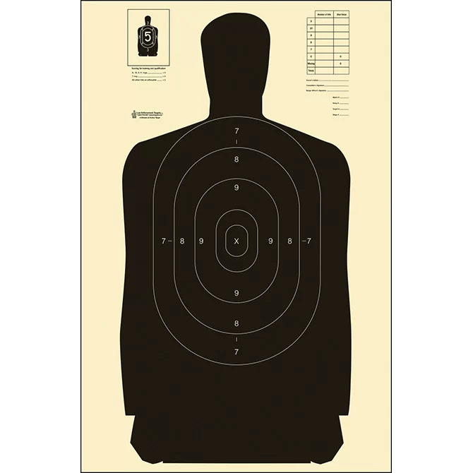 Law Enforcement Targets B-27 Standard Paper Target