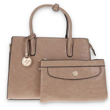 Ledas Fashions Khaki Crocodile Pockets Purse Clutch LPP8231KHA