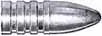 Lee Bullet Mold, .45-70 caliber, .459" diameter,500 grain, round nose, solid base BPCR mold, double cavity, with handles