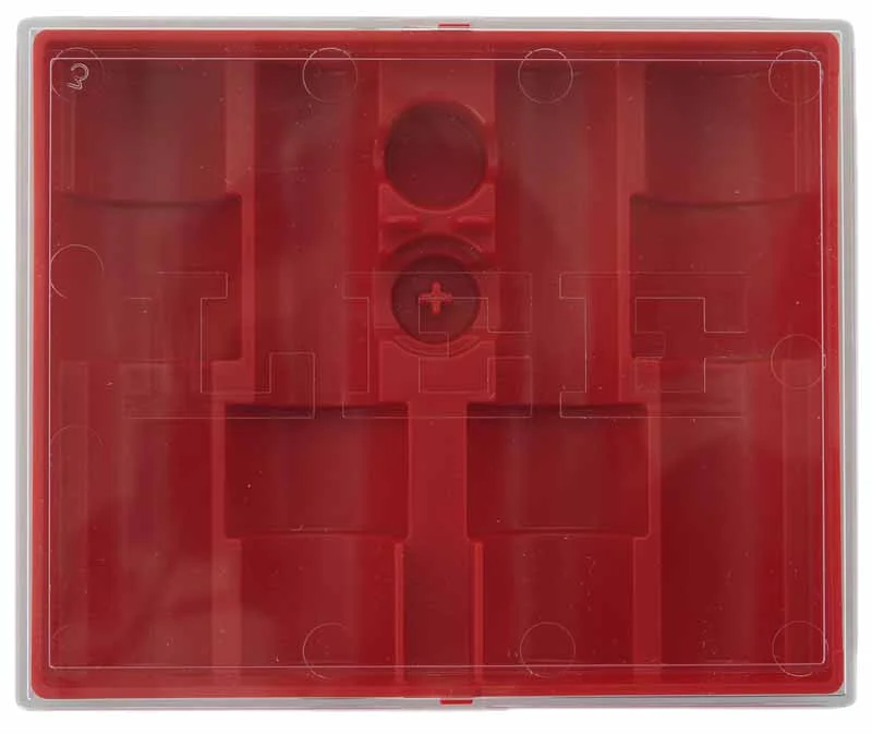 Lee flat four die box, plastic