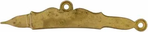 Left Hand Sideplate for English Fowlers and Jaeger rifles, brass
