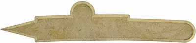 Left Hand Sideplate for our Lancaster and York County Longrifle,wax cast brass