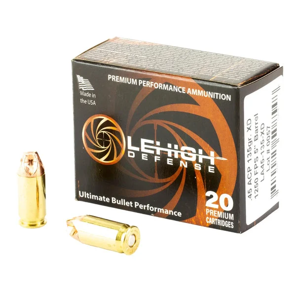 LEHIGH XTREME DEFENSE .45ACP 135GR 20RD