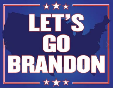 Let's Go Brandon Trump 2024 Support Tin Sign SG2547