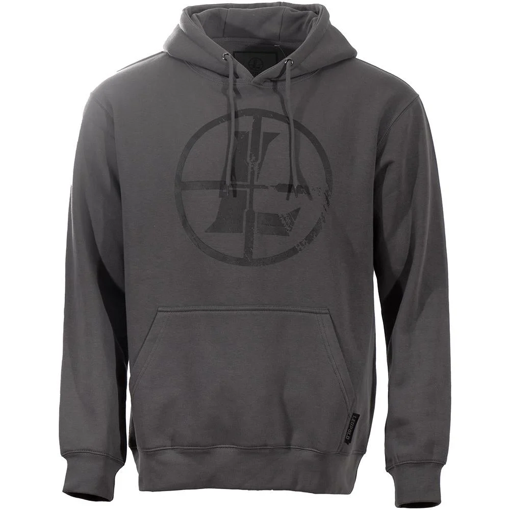 Leupold Distressed Reticle Logo Hoodie Gunmetal Size XL