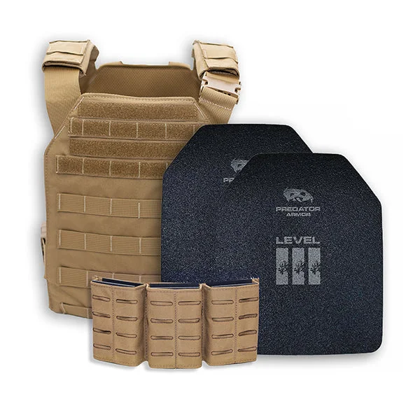 Level III Polyethylene (lightweight) Loaded Bundle – Coyote