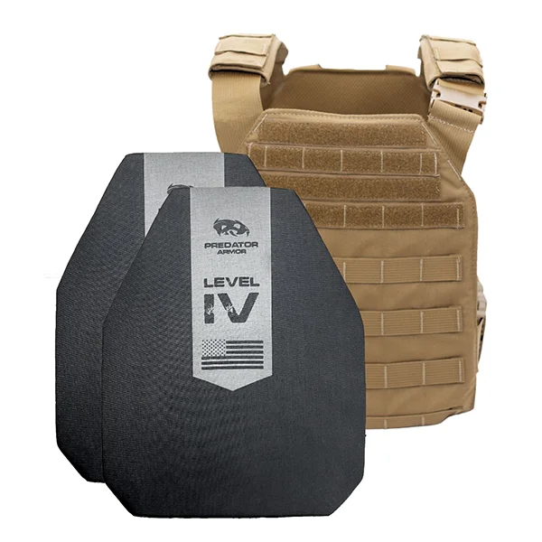 Level IV Plate Carrier Package – Ceramic – Coyote