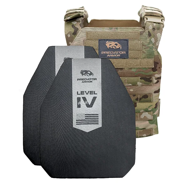 Level IV Plate Carrier Package – Ceramic – Multi-cam